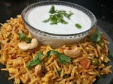 Pulao recipe - How to make Veg. Pulao with Raita