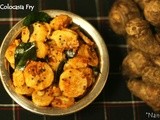 Colocasia Fry | Mandya Upkari