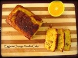 Eggless Orange Vanilla Cake