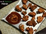 Onion and Capsicum Pakoda