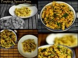 Pumpkin and Spinach Pasta