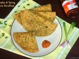 Pumpkin and Spring Onion Paratha