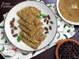 Rajma Paratha | Kidney Beans stuffed Indian Bread