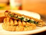 Spinach and Corn Sandwich