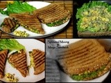 Sprouted Moong and Mayo Sandwich