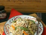 Stir-fry Veggie Noodles with Soya-Honey-Peanut Dressing
