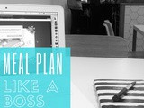 Linky: Meal Plan Like a Boss (free printable)
