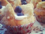 Low Calorie Blueberry Butterfly Cakes