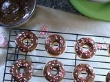Vanilla & Chocolate Baked Doughnuts