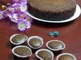 Chocolate Cup Cake (Egg less, Butter less)