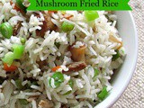 Mushroom Fried Rice Recipe - Kids Lunch Box Recipes