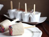 Almond Pista Funfetti Kulfi | Mixed Nuts and Cardamom Flavored Party Kulfi