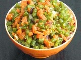 Carrot Beans Stir Fry | Masala Free Poriyal with Green Chili Paste