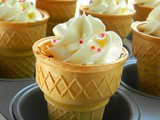 Chocolate Ice Cream Cone Cupcakes With White Chocolate Buttercream Frosting | Kids Birthday Party Recipe