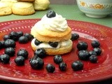 Eggless Berry Shortcakes | Blueberry Shortcakes