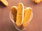 Eggless Savory Caraway Cheddar Biscotti