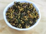 Manathakkali Keerai Paruppu Poriyal | Green Leaf with Moong Dal Stir Fry | No Coconut Recipe