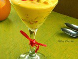 Mango Fruit Custard | Quick Summer Dessert Using Canned Fruits