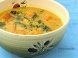 Restaurant Style Pumpkin Mor Kuzhambu | Pumpkin Keerai Kootu Recipe | No Onion No Garlic and No Coconut Recipe