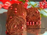 Yule Log Cake | Bûche de Noël (French) | Traditional Christmas Special Cake Recipe
