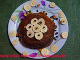 Banana choco butterscotch chips pancake