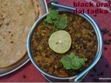 Black urad dal tadka