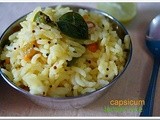 Capsicum lemon rice