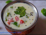 Capsicum tomato raita