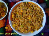 Corn peas pulao