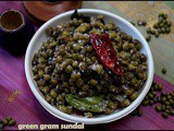 Green gram sundal/navarathri recipes