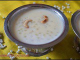 Jawwarisi payasam/sabudana kheer