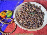 Kondakadalai sundal/black channa sundal