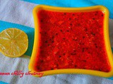 Lemon chilly chutney