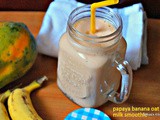 Papaya banana oat milk smoothie/summer recipes