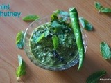 Pudina/mint chutney