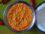 Red coconut chutney