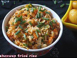 Schezwan fried rice/kids special/lunch box recipe