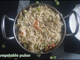 Vegetable pulao/lunch box ideas