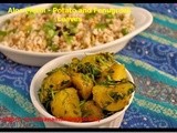 Aloo Methi–Potato and Fenugreek Leaves Stir fry