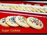 Eggless Sugar Cookies / Old Fashioned Sugar Cookies