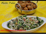 Methi Pulao–Rice Recipes