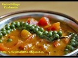 Pachai Milagu Kaara Kuzhambu / Fresh Green Peppercorn Gravy