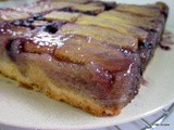 Banana Blueberry Upside Down Cake