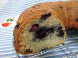 Blueberry yoghurt coffee cake