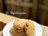 Butterless Chocolate Chip Cookies (Made with oil) ~ 用油制成的巧克力曲奇
