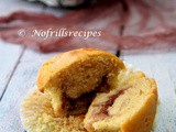 Chilled batter jam muffins ~ 草莓果酱玛芬