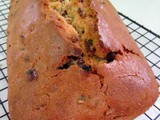 Choc-chip raisin tea bread