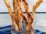 Cinnamon dusted pastry straws