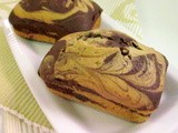 Greentea choco marble cake