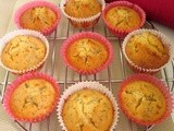 Orange  poppyseed muffins
